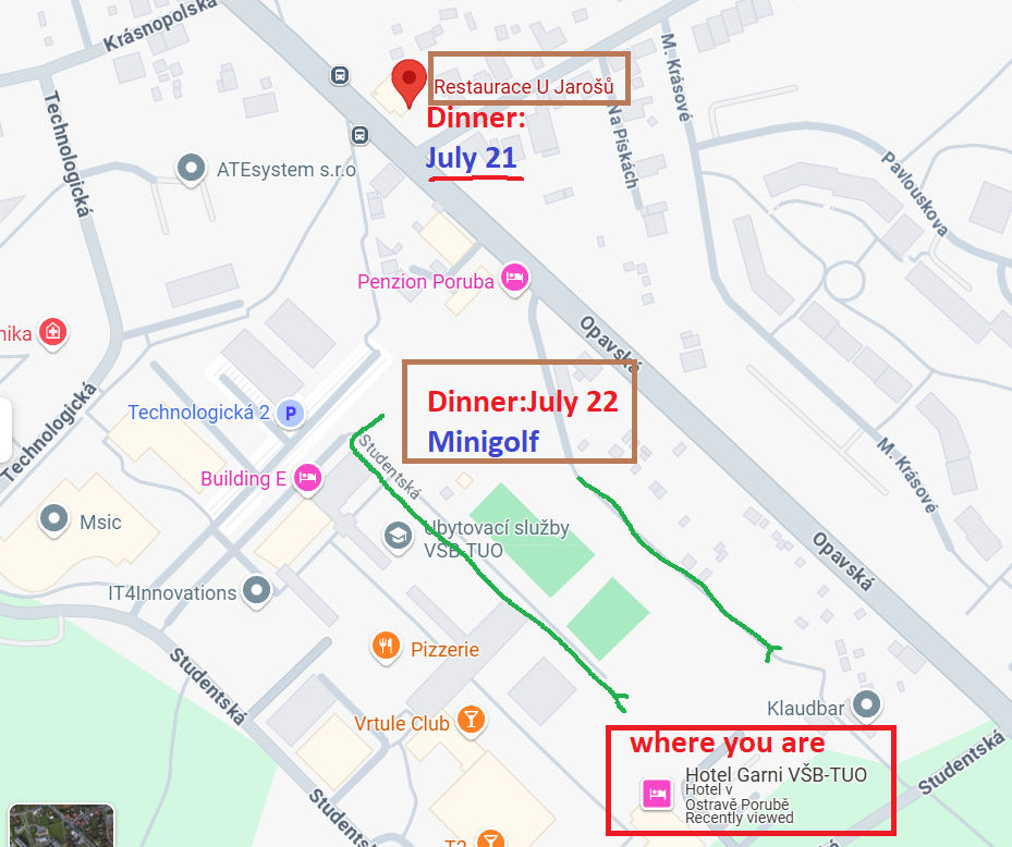 Map to Dinner